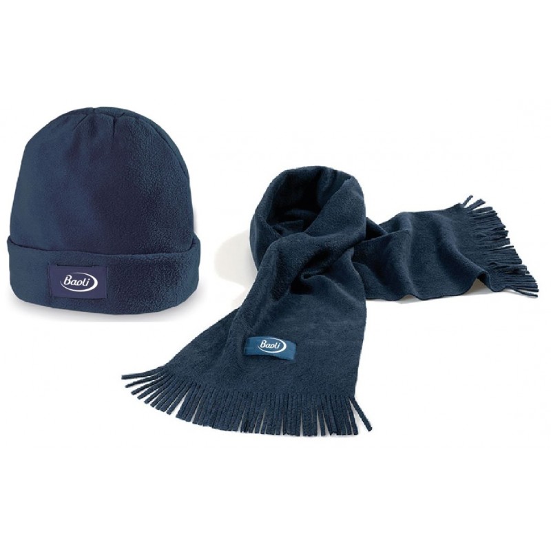 Kit fleece cap and scarf Baoli