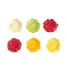 Fruit gummy candies