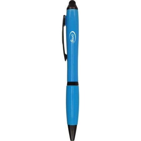 Ballpoint pen with touch-screen rubber