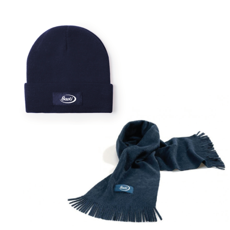 Kit fleece cap and scarf Baoli