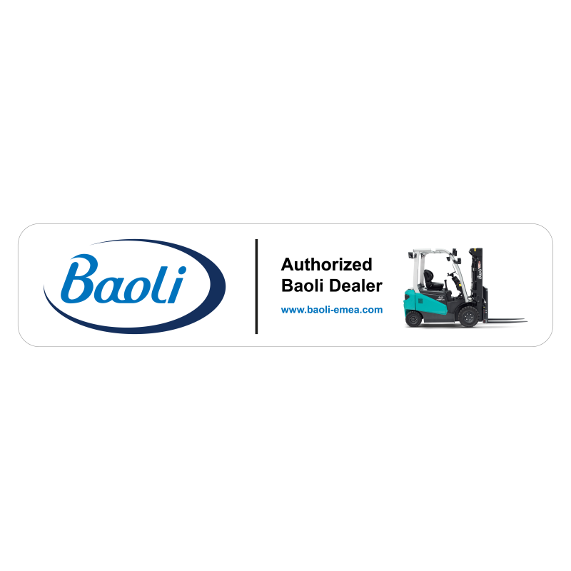 "Baoli Authorized Dealer" Sticker